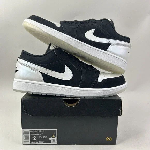Nike Shoes Air Jordan 1 Low SE Retro “Diamond Shorts/Black White” 2024 - Picture 1 of 6